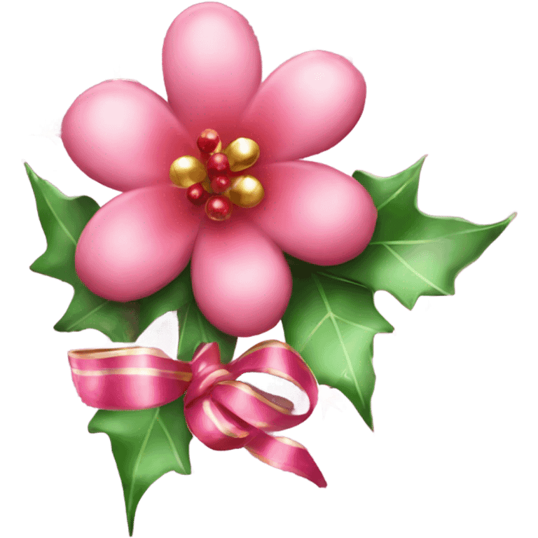 Sparkling Christmas Eve flowers emoji