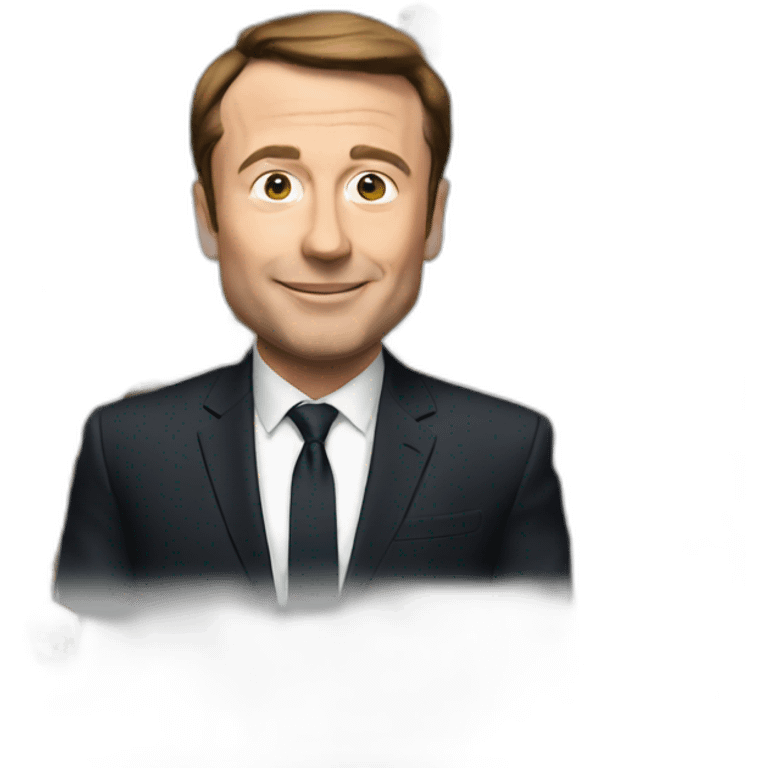 Elon with macron emoji