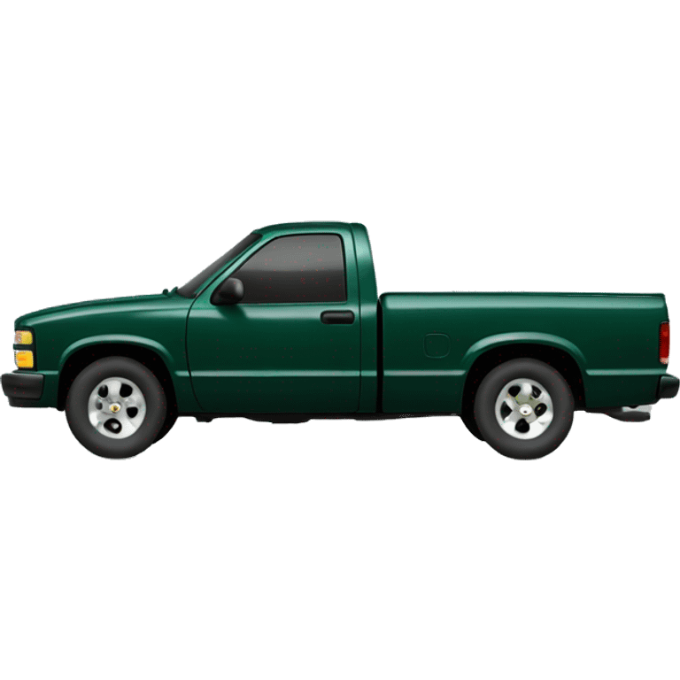 dark green chevrolet s10 emoji