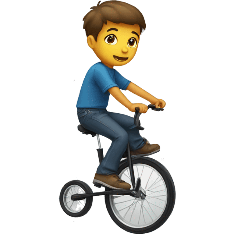 boy on unicycle emoji