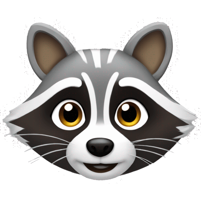 Cute racoon emoji