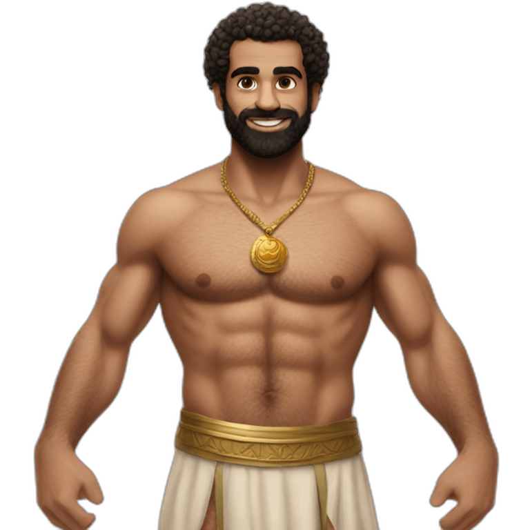 mo Salah in a loin cloth emoji