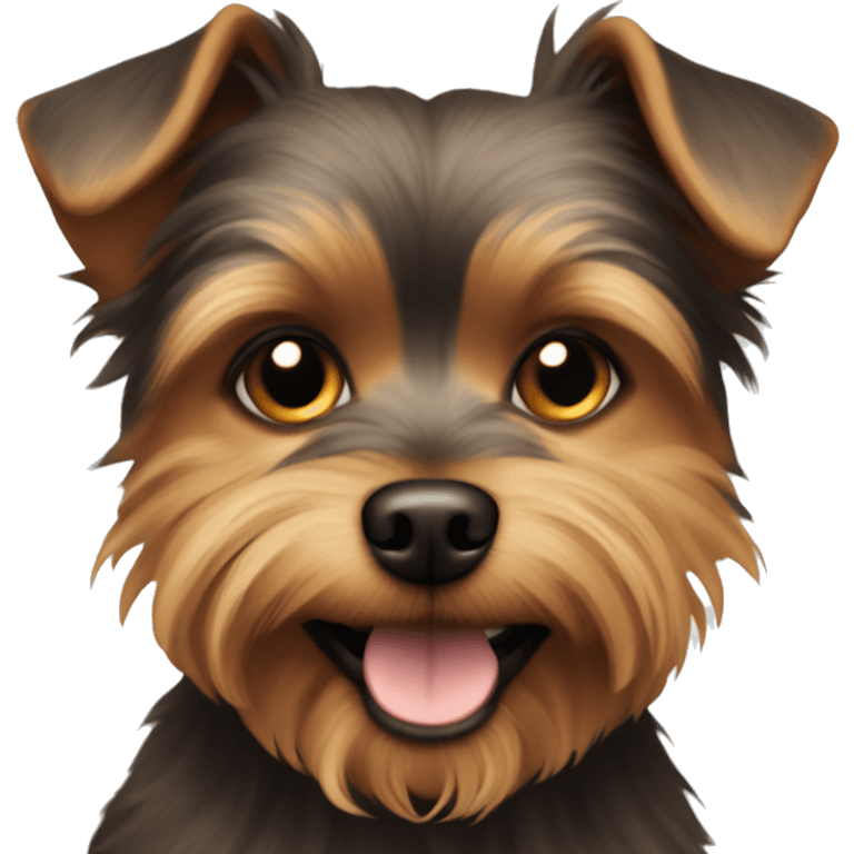 chorkie brown dog  emoji