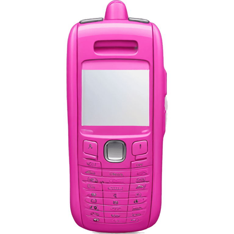 Pink Motorola razor cell phone emoji