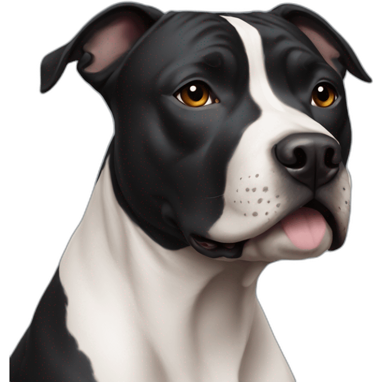 black staffordshire terrier emoji