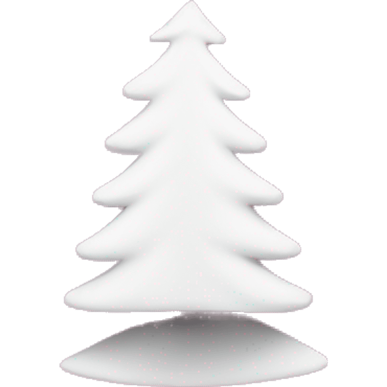 white and pink christmas tree emoji