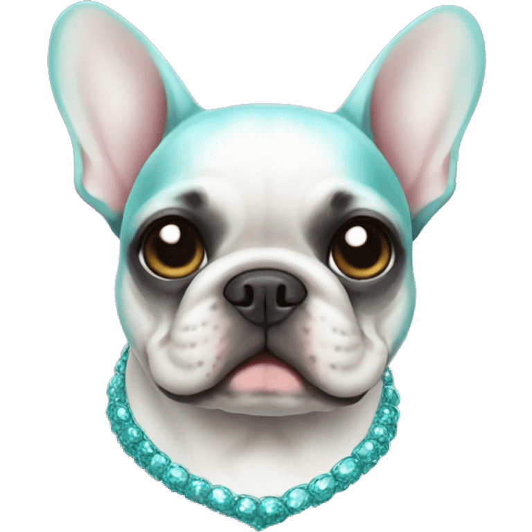 French bulldog mermaid emoji