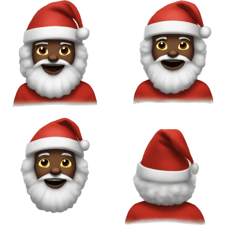 Black Santa w Afro  emoji