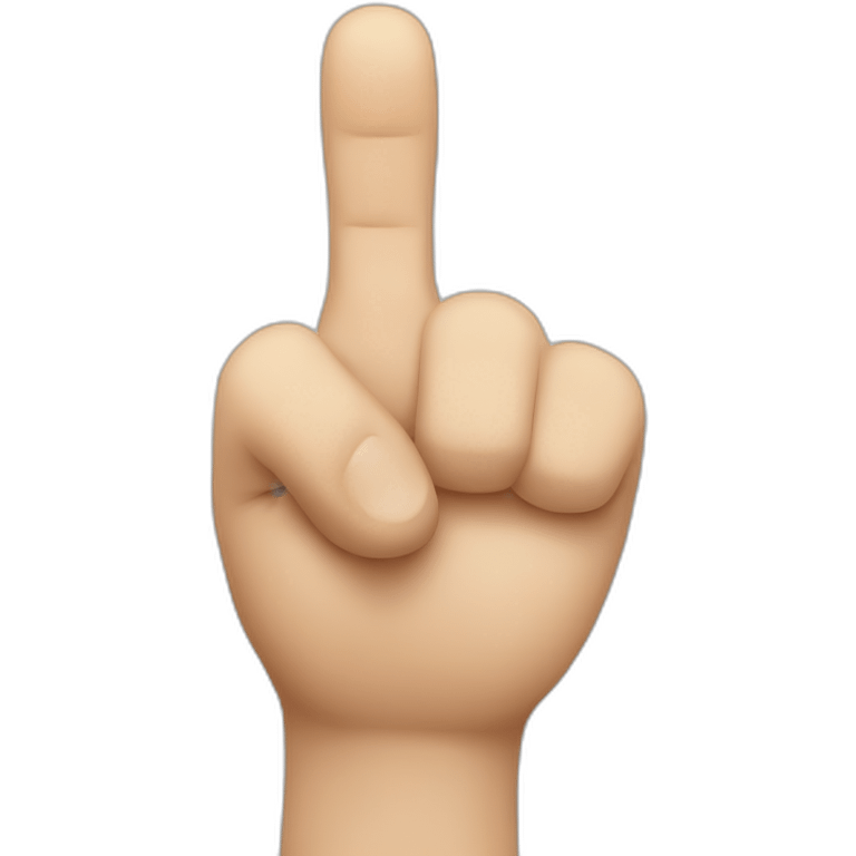 fist-shaped hand with thumb crossed between index finger and middle finger emoji