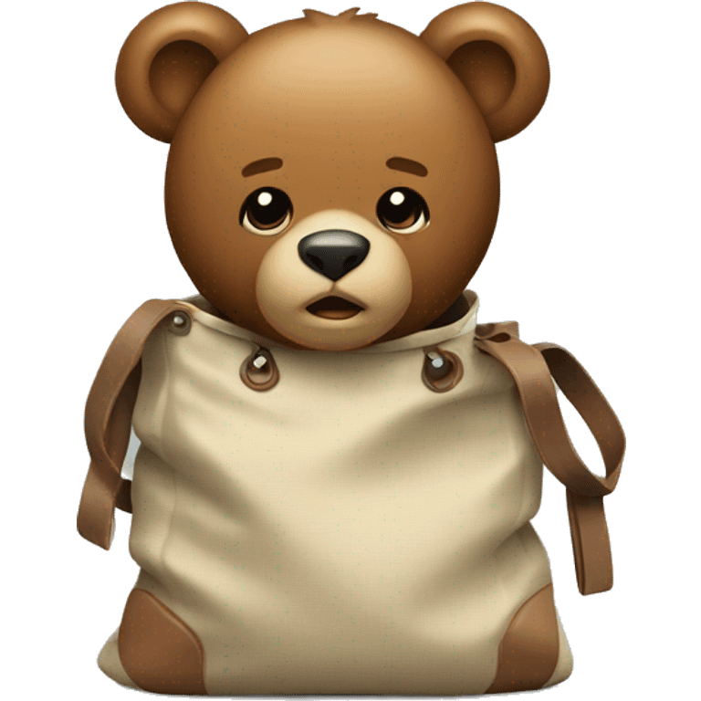 bear with bag emoji