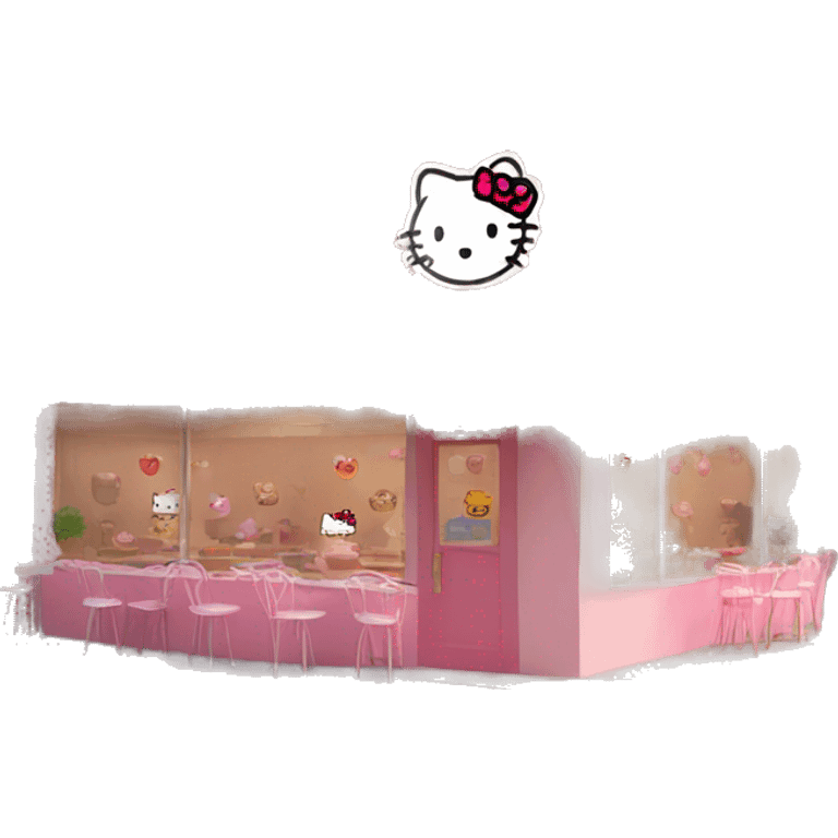 Hello kitty cafe emoji