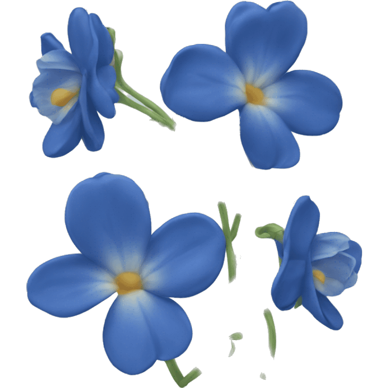 Fleur bleue emoji