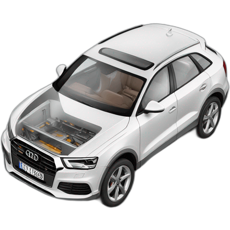 Audi Q3 blanco emoji