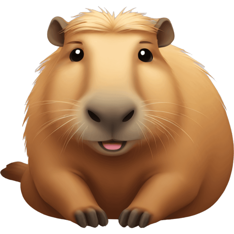 capybara sunbathing emoji