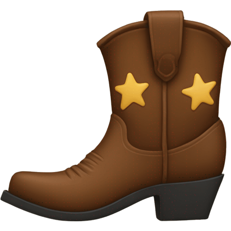 cowboy boot facing left emoji