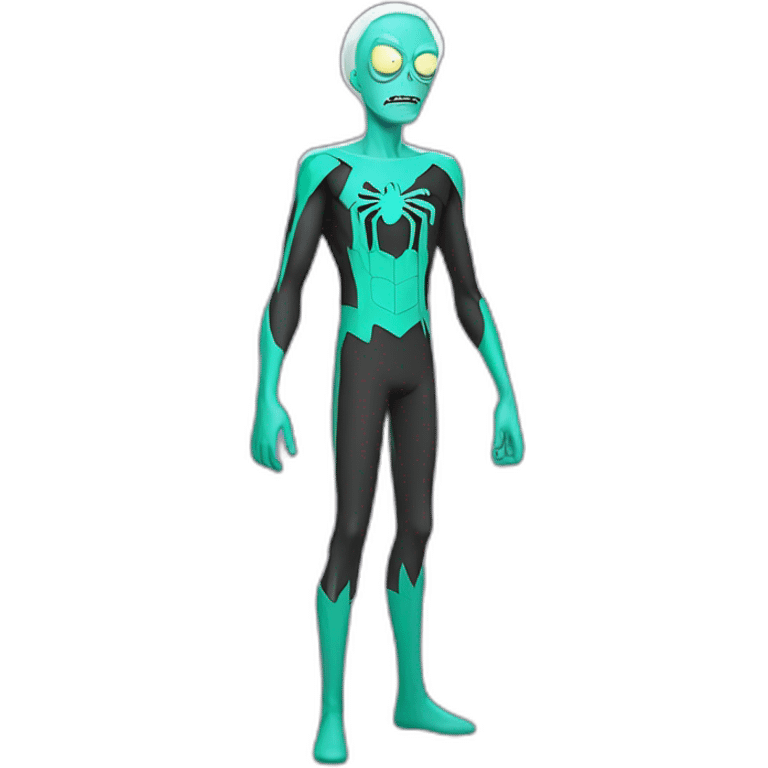 Rick and morty spiderman outfit emoji