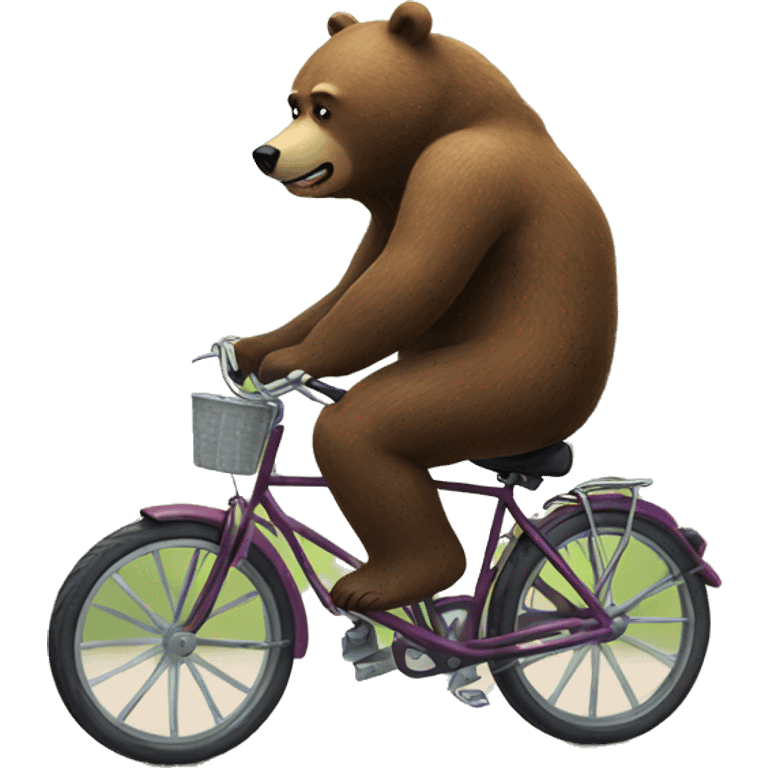 bear on a bike emoji