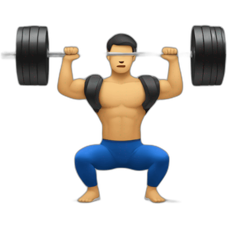 squat with weights emoji