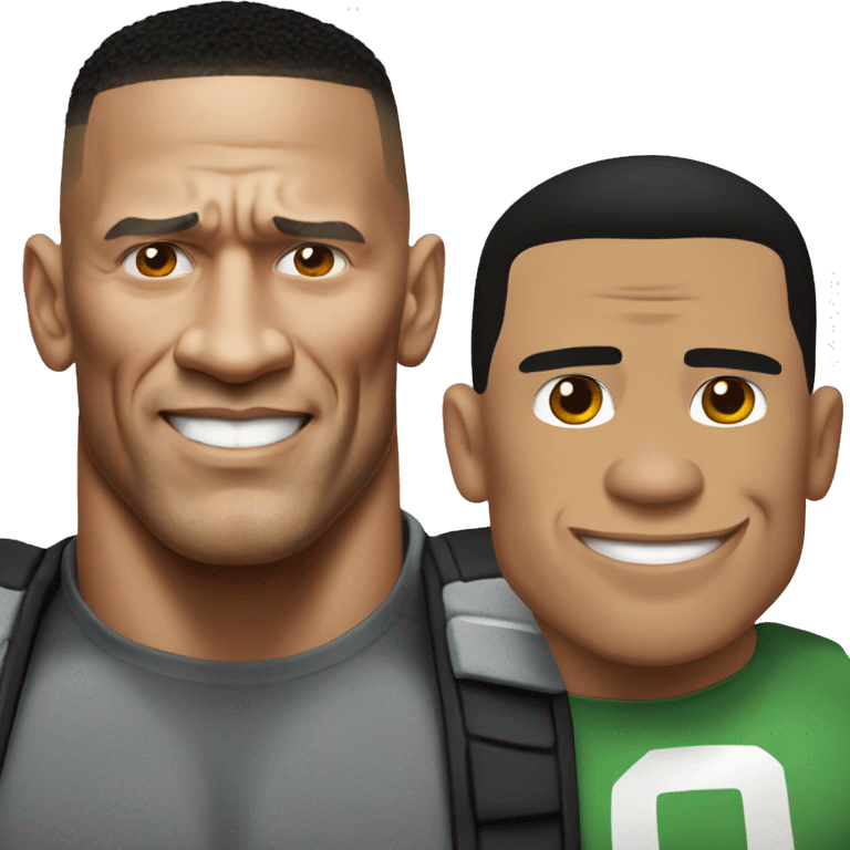 John Cena and The Rock emoji