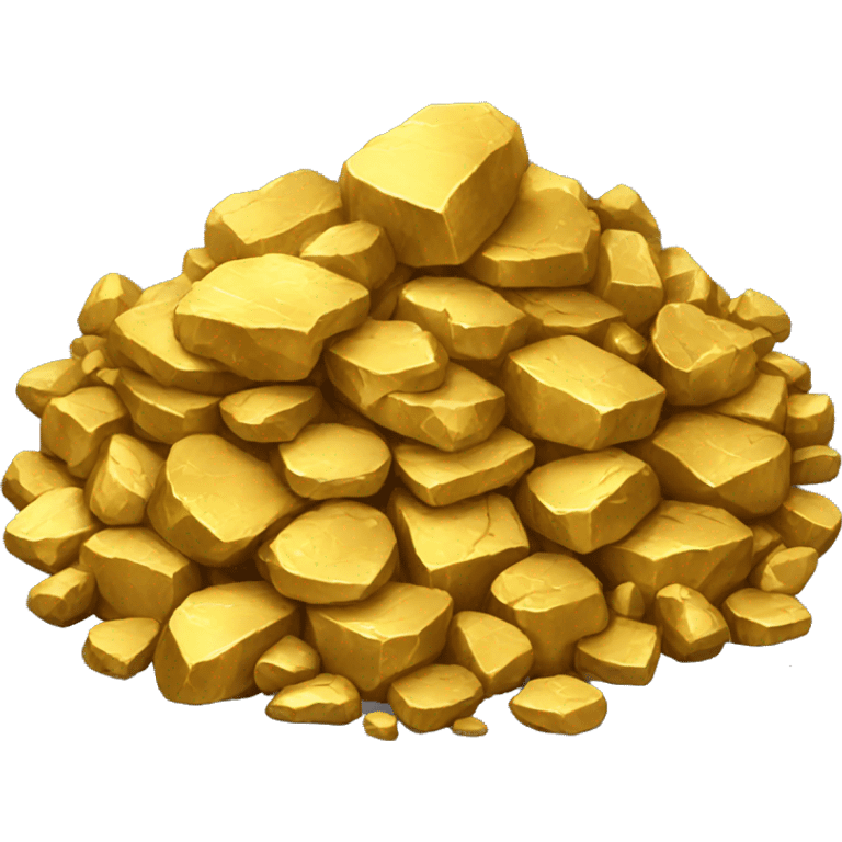 pile of gold ore emoji