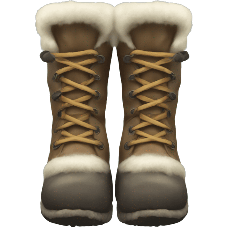 Realistic mukluk boot emoji