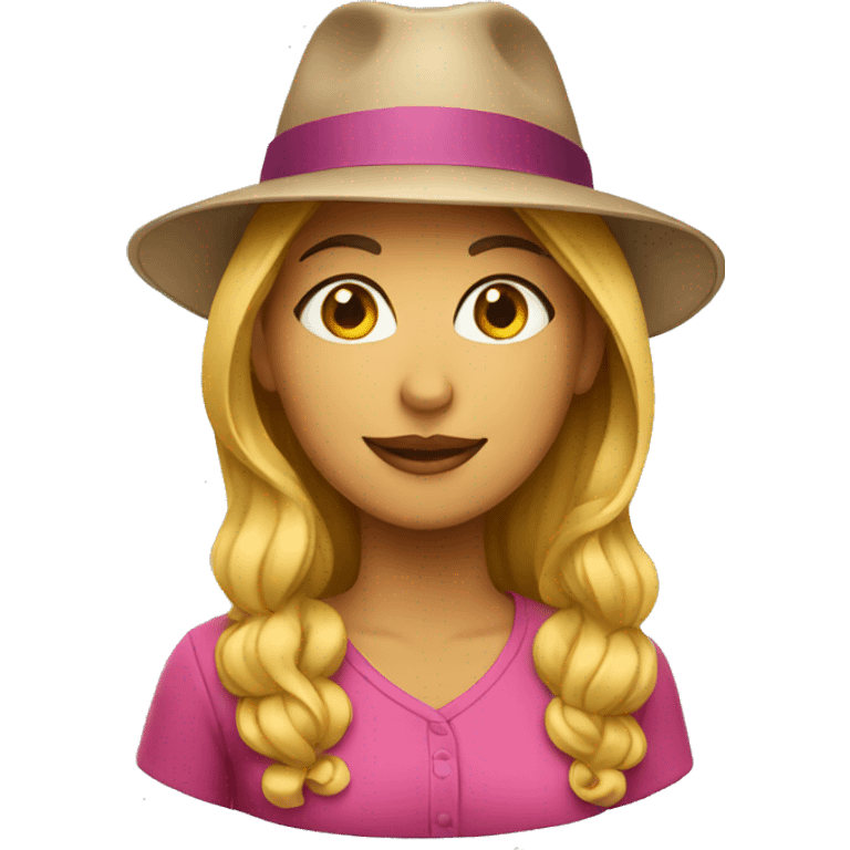 Woman with hat emoji