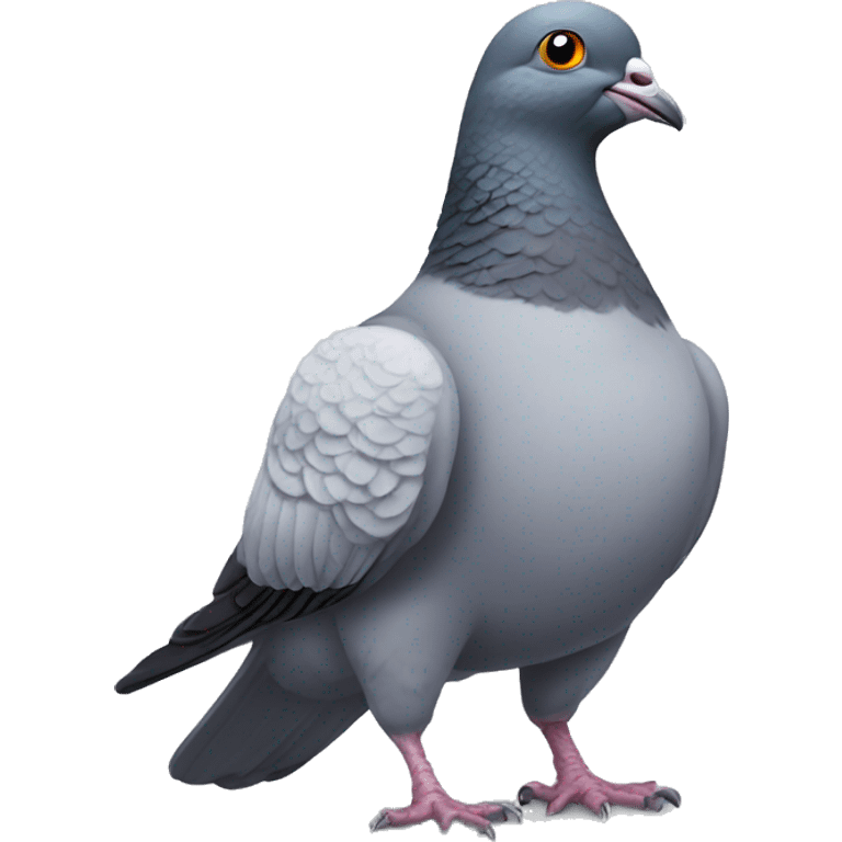 Muscly pigeon emoji