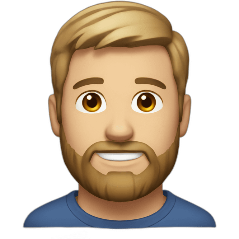 white-male-short-light-brown-haircut-short-beard-headshot emoji