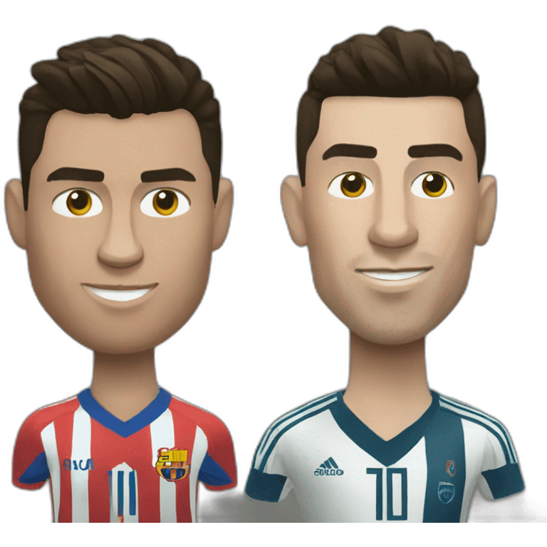 Cristiano Ronaldo vs Messi emoji