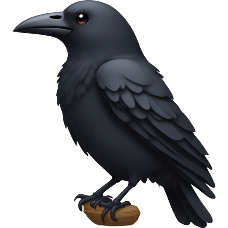 pensive emoji wiht a crow emoji