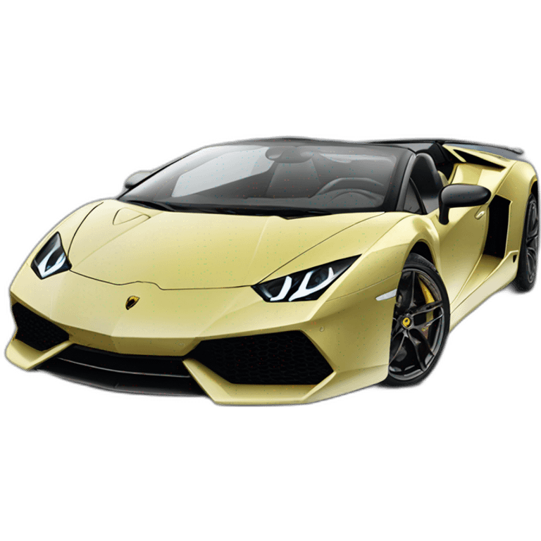 Lamborghini de côté emoji