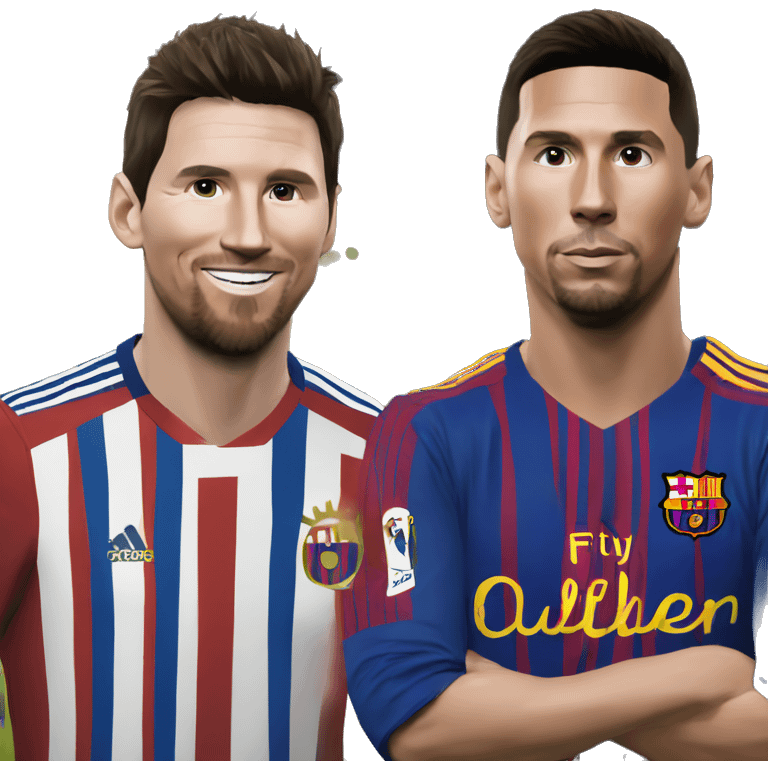 Messi y Ronaldo emoji