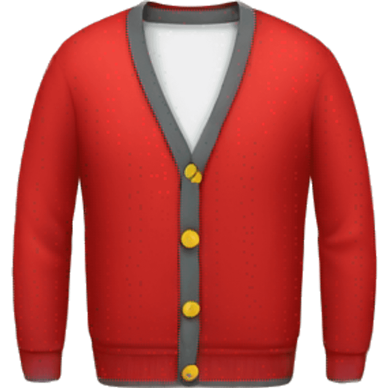 Red cardigan emoji