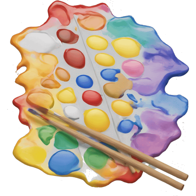 tangled paint palette  emoji