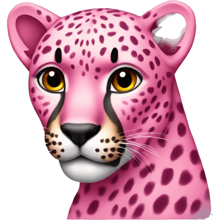 Pink Cheetah emoji