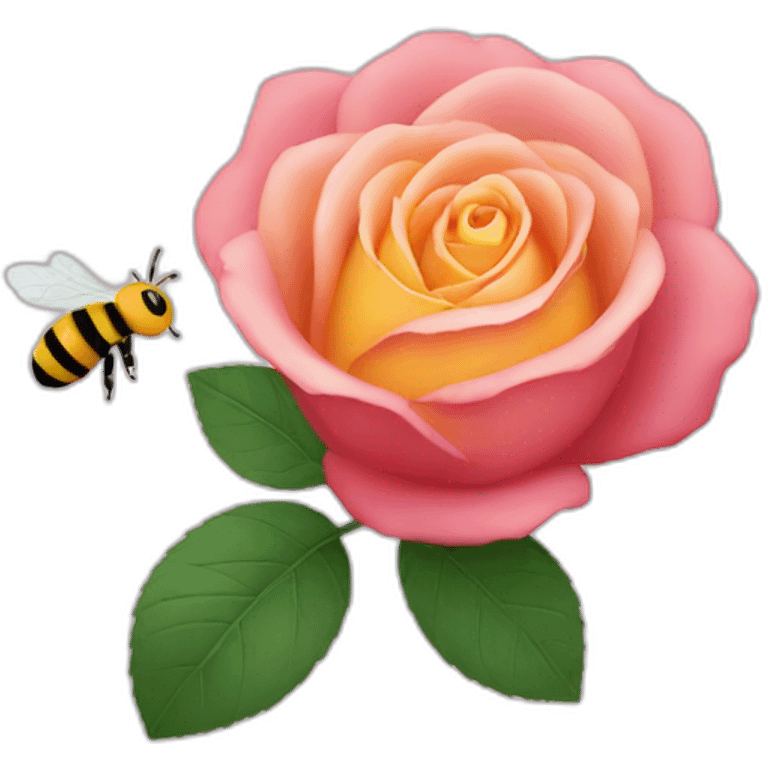 rose+bee emoji