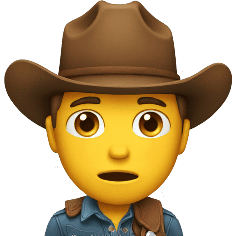 crying cowboy emoji emoji