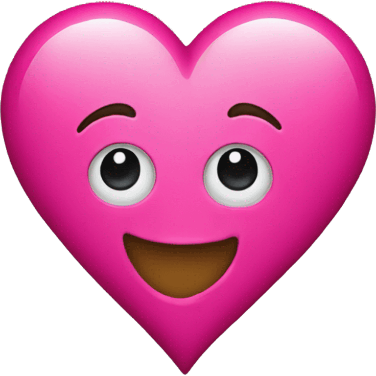 Hot pink heart emoji