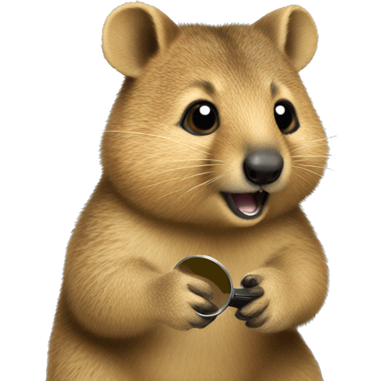 quokka \ magnifier emoji