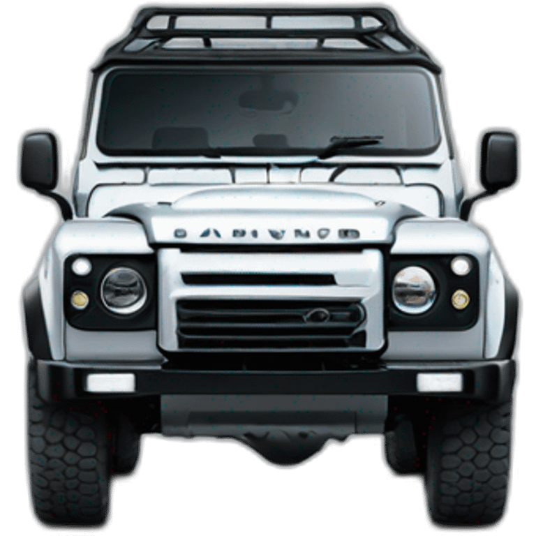 the new landrover defender black emoji