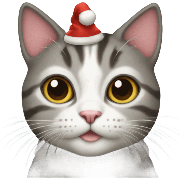 Christmas cat emoji