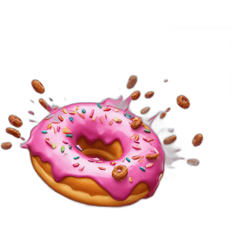 Donuts are exploding emoji