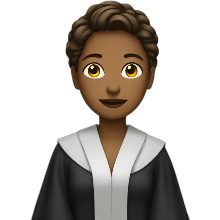 lawyer women Wearing a robe emoji