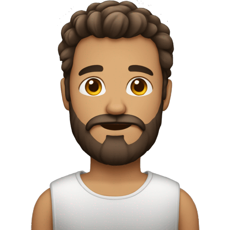 homme brun avec barbe emoji