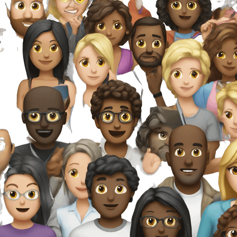 group of people with laptops emoji