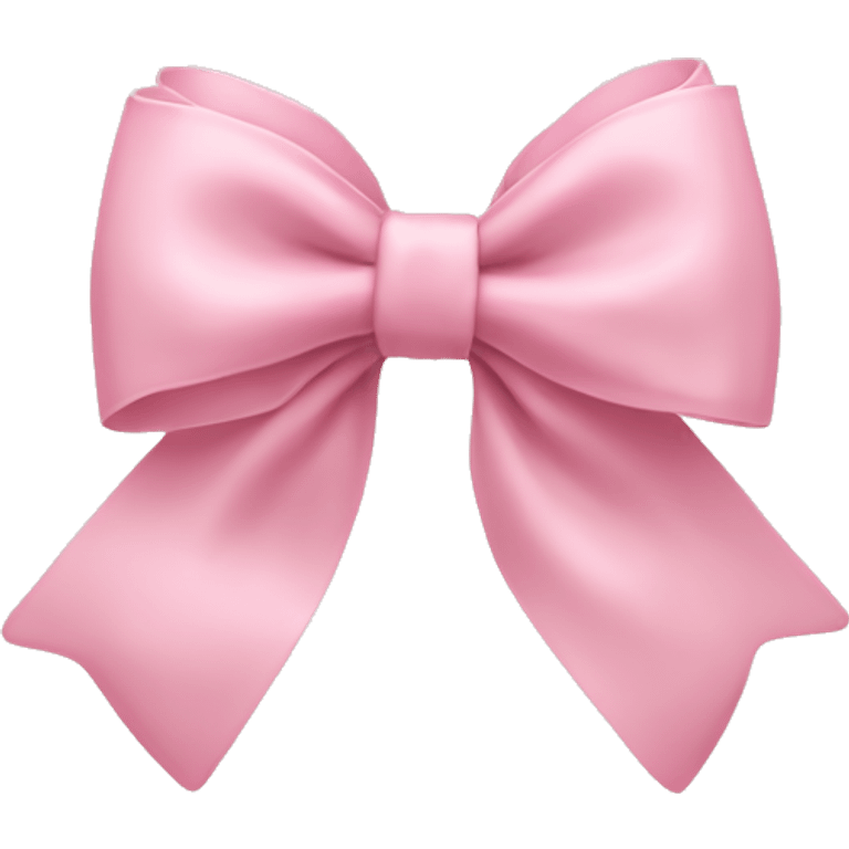 light pink bow on light pink bow emoji