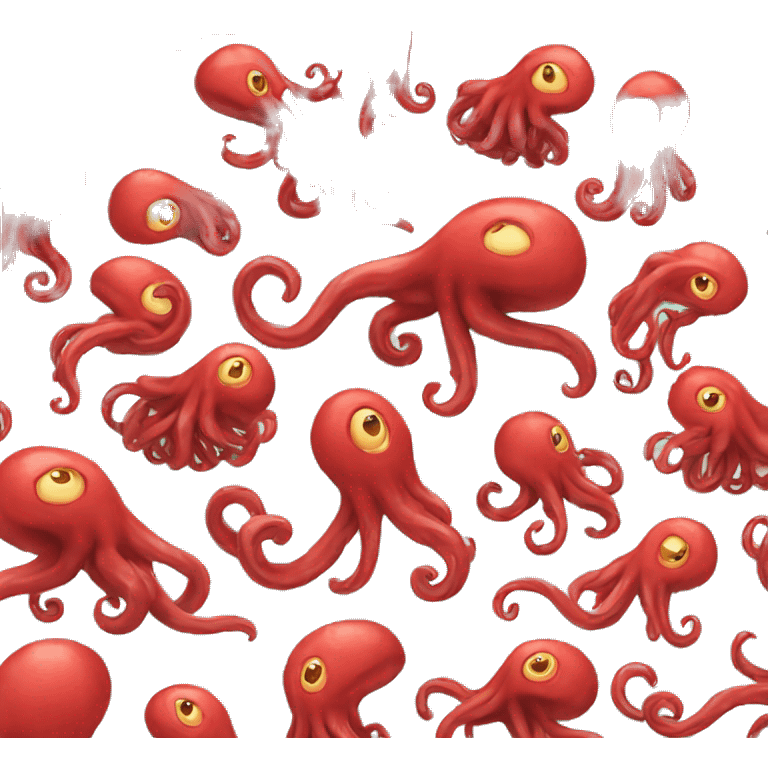 tentacules rouges emoji