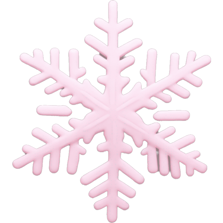 pastel pink snowflake  emoji