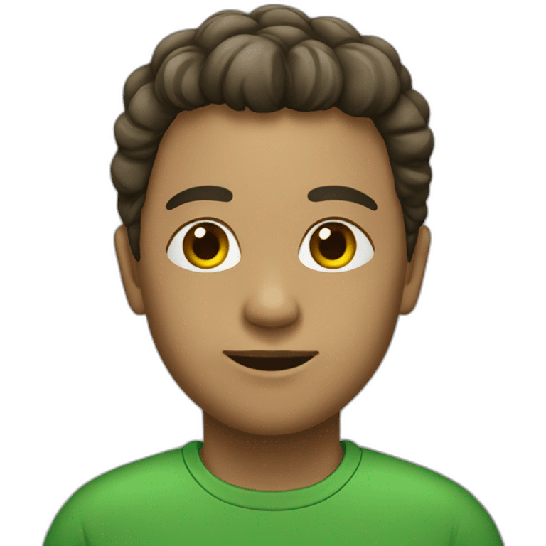 person with green Tsirt emoji