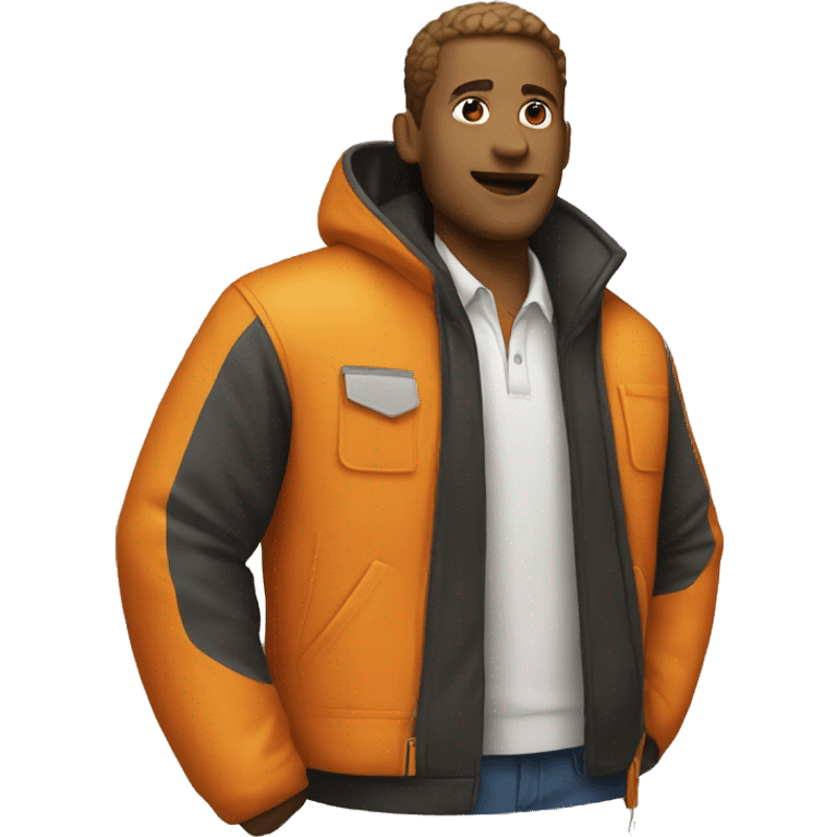 orange jacket emoji